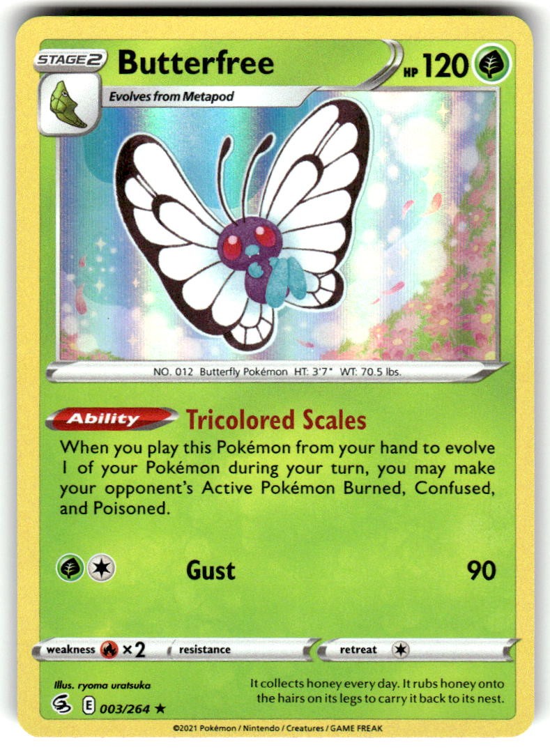 Butterfree Rare Fusion Strike 003/264 NM