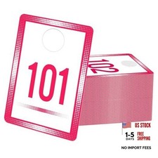 Live Number Tags 101-200, Consecutive Number Cards Reusable Normal and