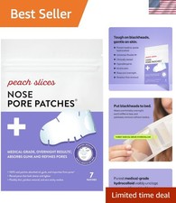 Medical-Grade Hydrocolloid Nose Pore Strips - 7 ct Blackhead Remover Patches