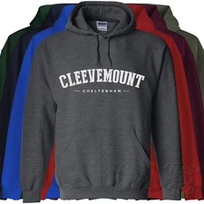 CLEEVEMOUNT CHELTENHAM HOODIE Lynworth Gloucestershire England college varsity