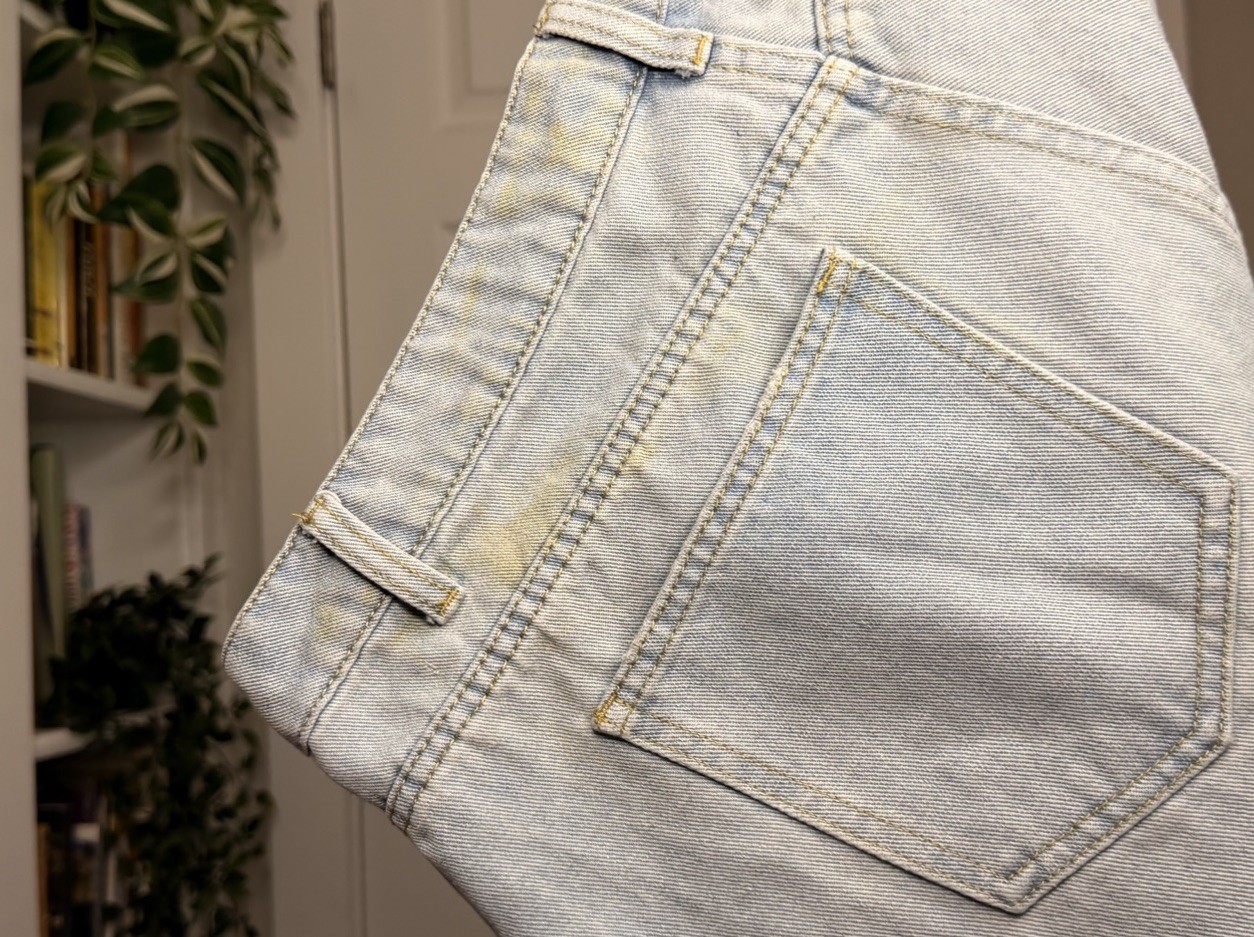 Cider Light Blue Denim Patchwork Distressed Jeans… - image 4