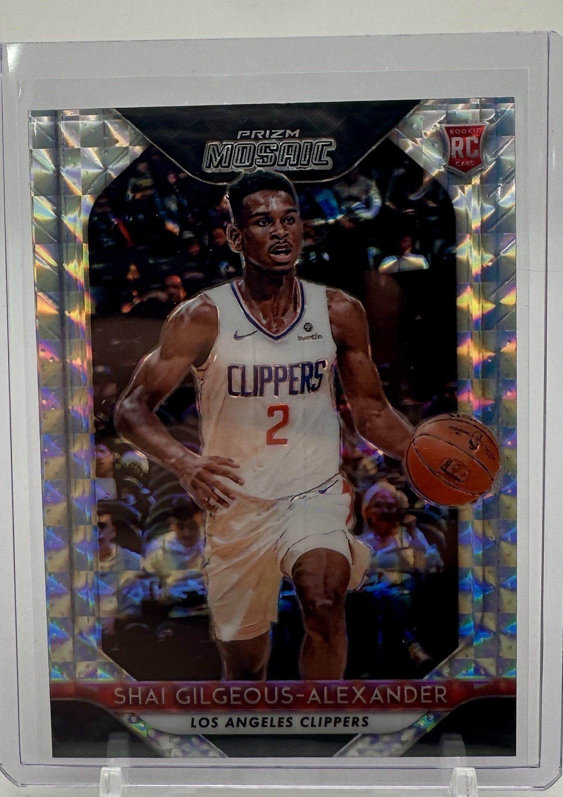SHAI GILGEOUS ALEXANDER - 2018-19 SILVER MOSAIC PRIZM ROOKIE RC #89 - MINT
