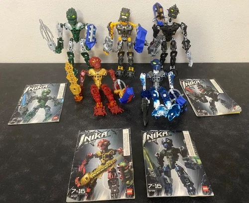 Lego Bionicle Toa Inika Set Of Five 8727 8728 8729 8730 8731, COMPLETE!