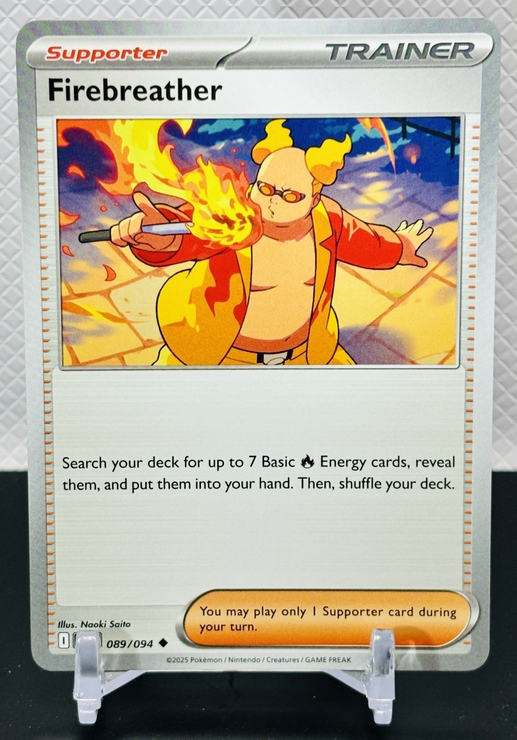 2025 Pokemon Gaming Phantasmal Flames - PFL EN Firebreather #089/094 Uncommon