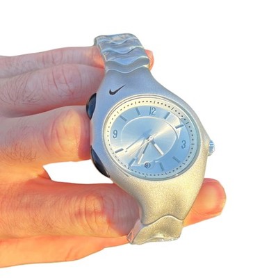 Nike Triax Watch Vintage Rare 90s Gray Metal Gorpcore Y2K | eBay