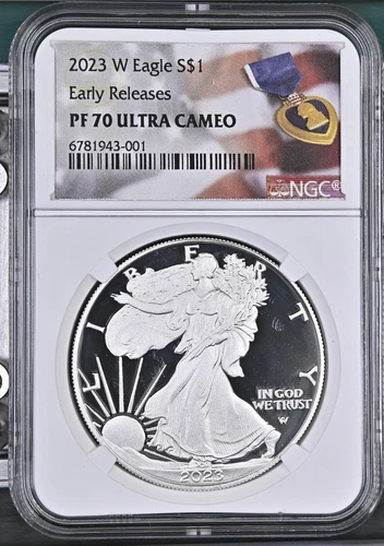2023 Bullion Silver Eagles NGC PF-70 ULTRA CAMEO Early Releases