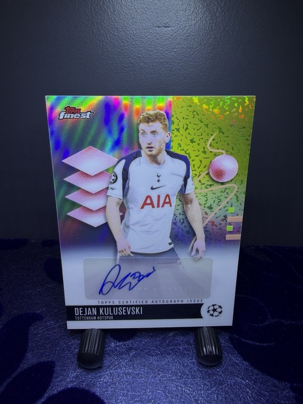 2025-26 Topps Finest Dejan Kulusevski Auto Tottenham Hotspur UEFA Autograph