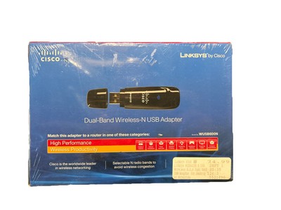 Linksys Cisco Dual Band Wireless-N USB Adapter WUSB600N New in Box - Sealed