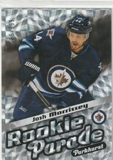 2016-2017 Parkhurst Rookie Parade Josh Morrissey Rookie Card /999. rookie card picture