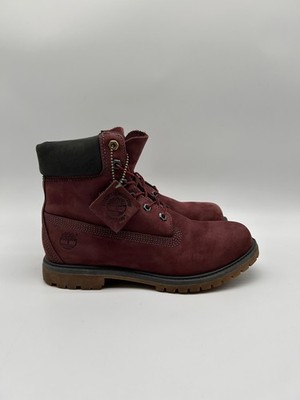 Timberland Premium 6 Inch Damen Stiefel Bordeaux EUR 41,5