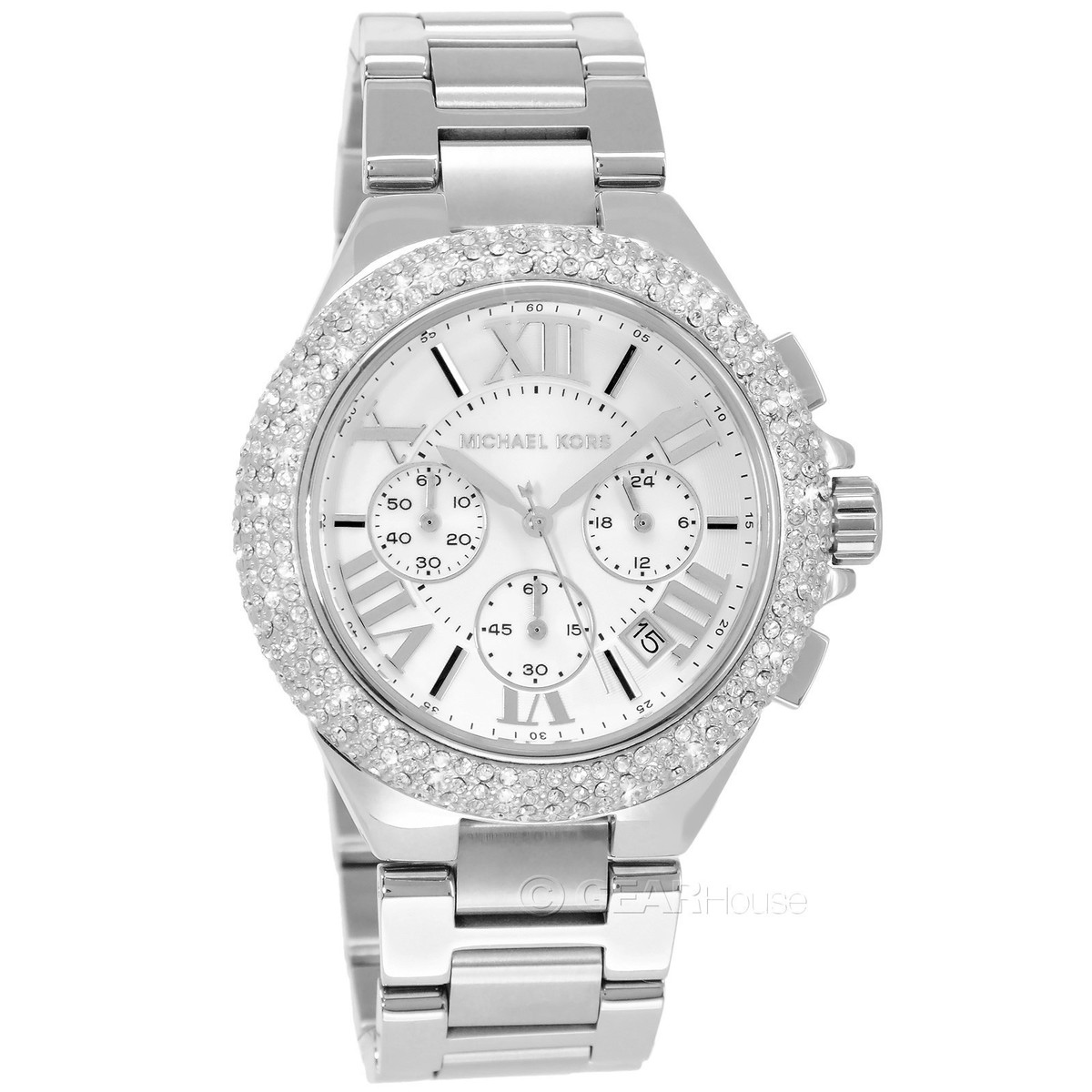Pre-Owned Michael Kors Silver Studded Ladies Watch Michael Kors Women main image 2