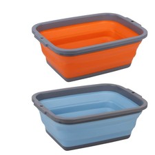 2 Pack Collapsible Sink with 2.25 Gal / 8.5L Each, Foldable Dish Tub for Wash...