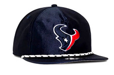 NEW ERA 9Fifty Houston Texans Rope Golfer Hat Men's Satin Flat Brim Snapback Hat