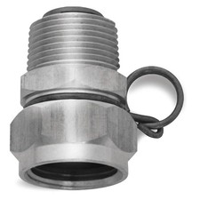 SANI-LAV N17S Nozzle and Hose Adapter,SS,3/4" x 3/4" 46CF39