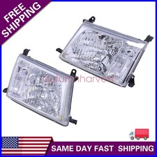 Pair For 98-05 Toyota Land Cruiser 100 Headlights Halogen lamp Set Left + Right