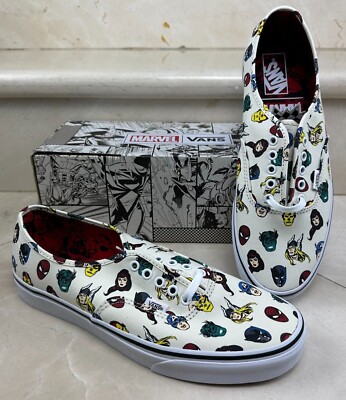 Mens Size 11.5 - Vans X Marvel - Marvel Heads - Authentic - Rare