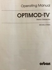 Orban Optimod Manual 8185A