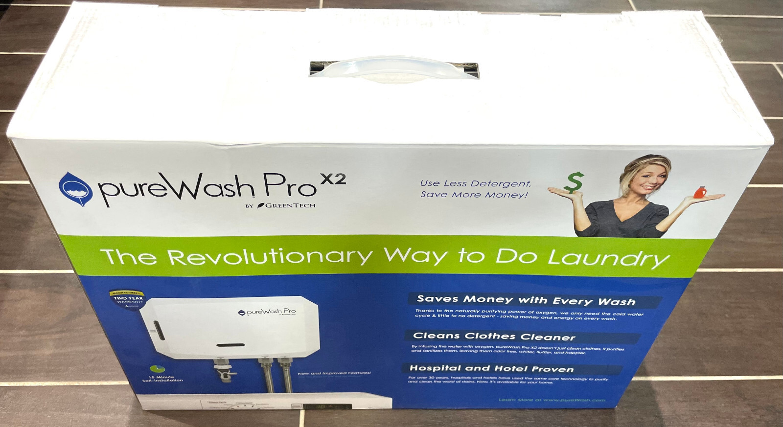 Greentech Environmental pureWash Pro X2 Detergent Less Laundry System