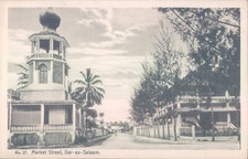 TANZANIA Dar-es-Salaam market street 1923 PC