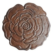 Cast Iron Flower Rose Stepping Stone Garden Y...