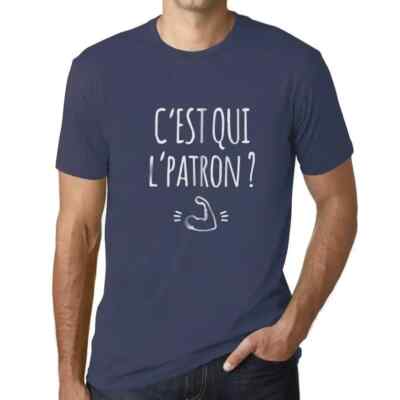 ULTRABASIC Homme Tee-Shirt C'Est Qui L'Patron C'est Qui L'patron T-Shirt Vintage