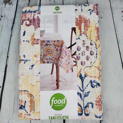 Food Network Vintage Rug Print Tablecloth 60'' X 84'' Oblong ***New***