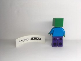 Lego Minecraft ZOMBIE Minifigure min010 Rare HTF EUC GUY DEAD PRE-OWNED