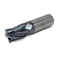 1pc 1" Solid Carbide Roughing End Mill, 4 Flute, TiAlN Coated