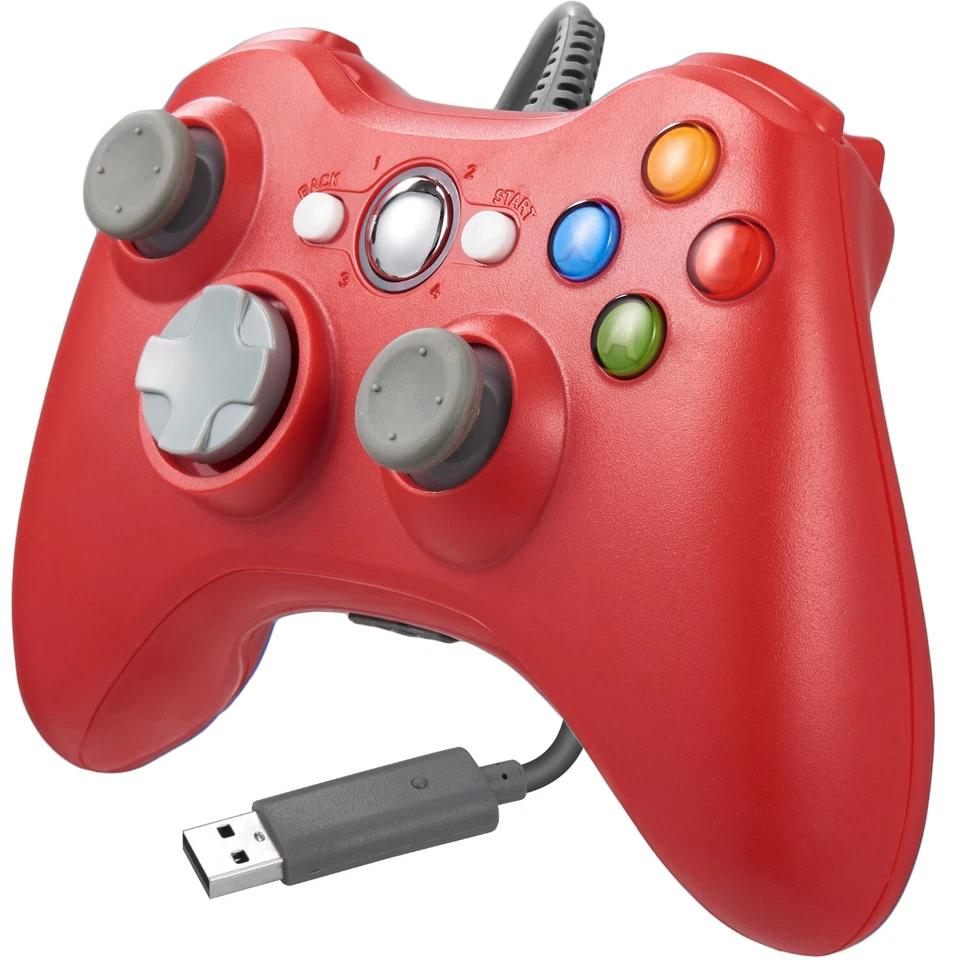 Wired Xbox 360 Controller Gamepad for Microsoft Xbox 360/ PC Windows 10 8.1 8 7 - Image 4 of 4