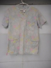 Scrubs Women's Size Small Spring Floral Scrub Top