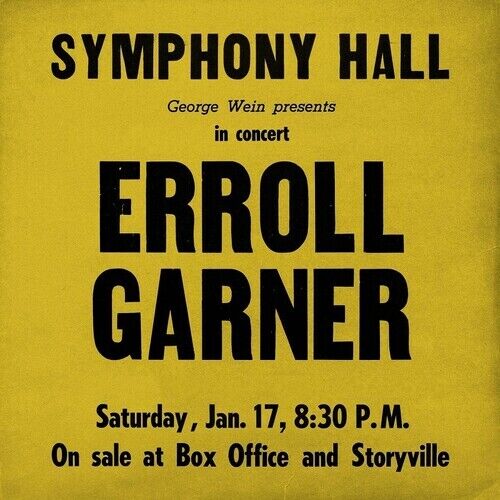 Erroll Garner - Symphony Hall Concert [New Vinyl LP] - Picture 1 of 1