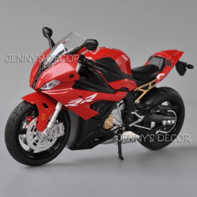1:12 Scale Diecast Motorcycle Model Toys BMW S1000RR Replica With