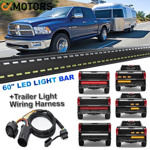 60" LED Tail Light Bar with Trailer Connector For Ram 1500 2500 3500
