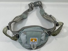 Nathan Fanny Pack Cinturón de Hidratación Doble Portabotellas Correr Cadera Bolsa Gris