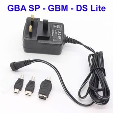 UK AC Mains Multi Format Charger Power Lead Adapter For GBA SP/GBM/DS Lite