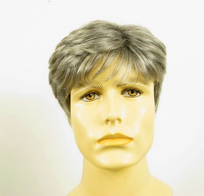 Perruque Homme 100% Cheveux Naturels Gris Poivre Et Sel - Modèle Franck 44 - Bonnet Moyen