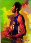 Kobe Bryant 2021 Authentic Artist Signed Limited Edition Print Card 48 of 50