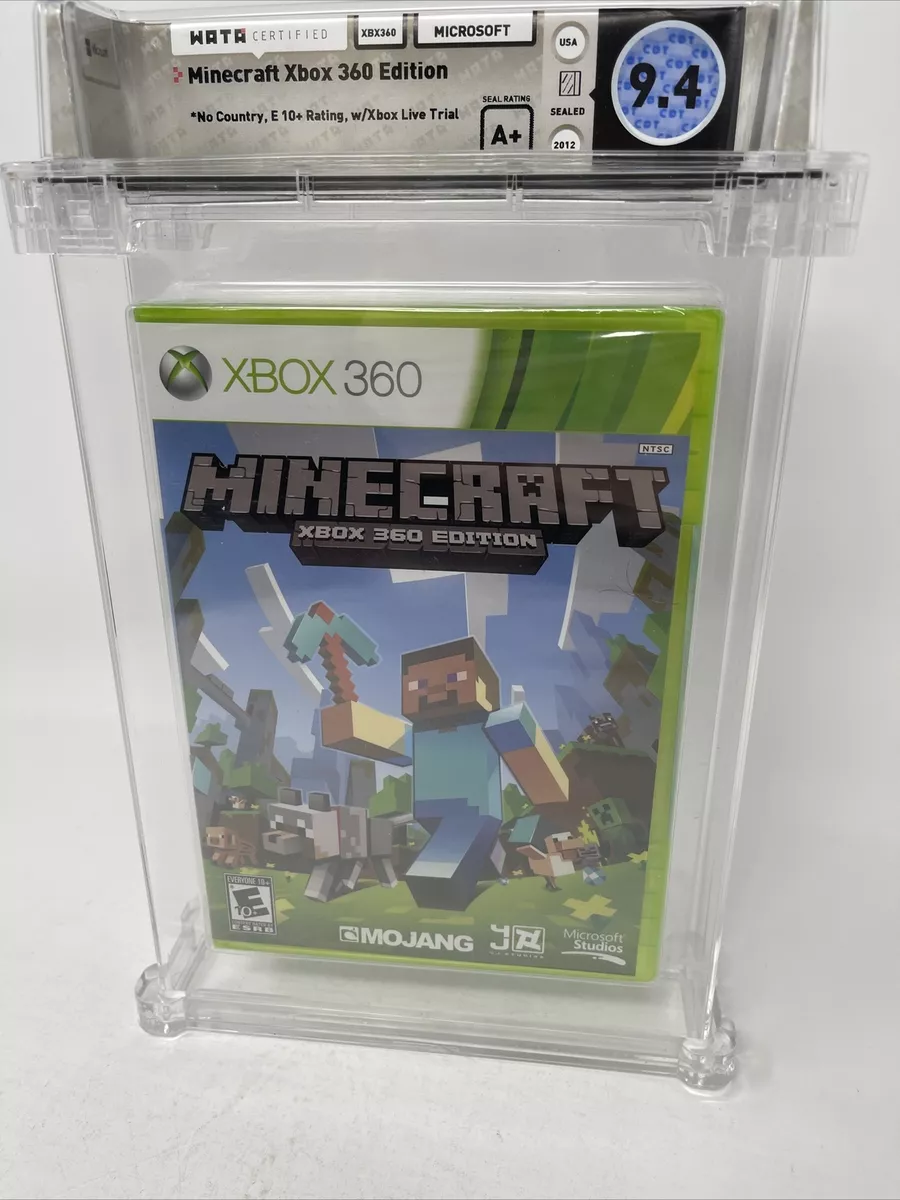 Minecraft Xbox 360 First Edition 2 Day Gold Trial Graded WATA 9.4 A+