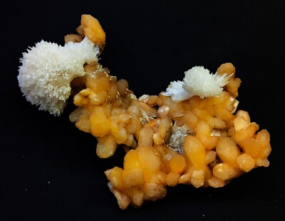 Scolecite Balls W/ Stilbite Bows formation mineral specimen