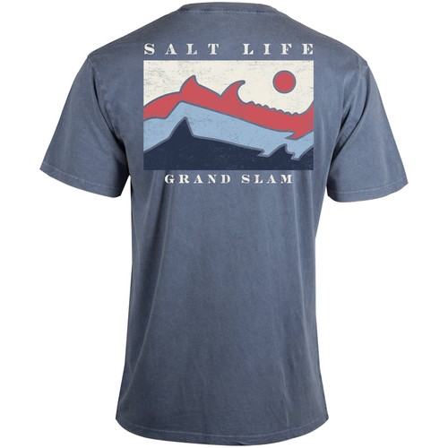 Salt Life Dorsal Horizon Saltwash America Navy Adult M Live Salty Saltlife NWT