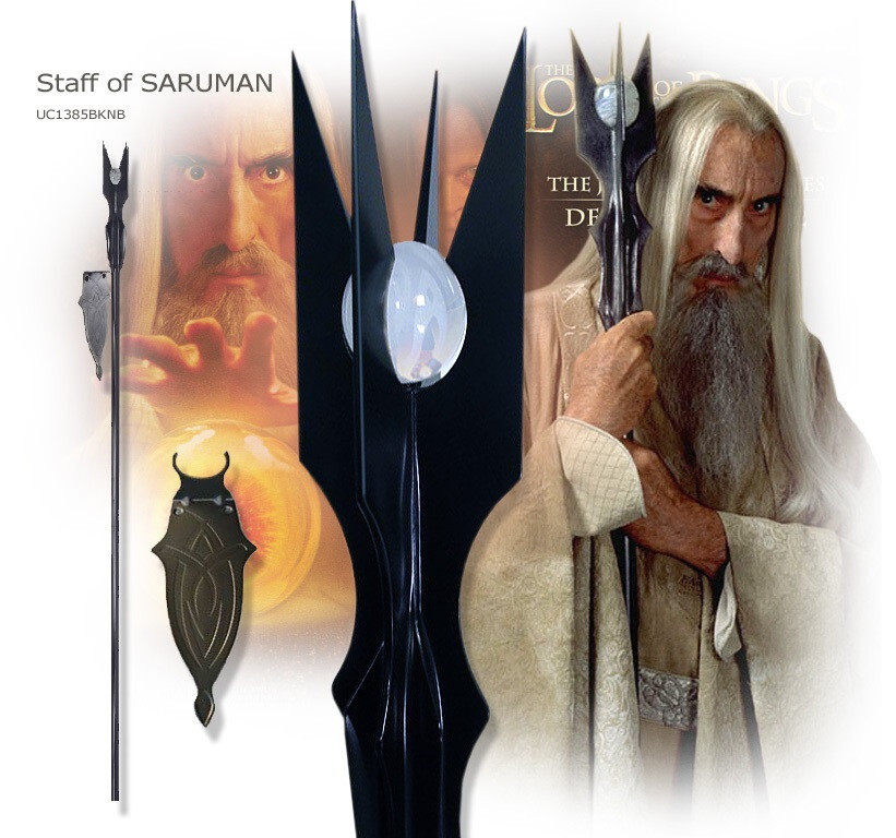 UNITED CUTLERY LORD OF THE RINGS STAFF OF SARUMAN REPLICA