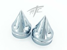 HAYABUSA CHROME SPIKE BILLET FORK CAPS 2016 SUZUKI HAYABUSA
