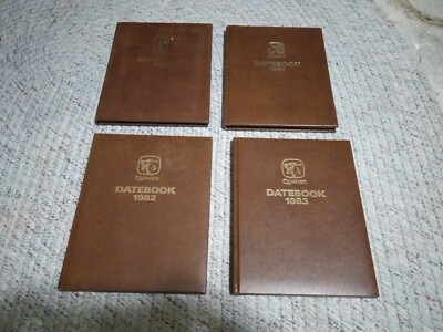 4 Vintage Quaker Oats Datebooks 1980-1983