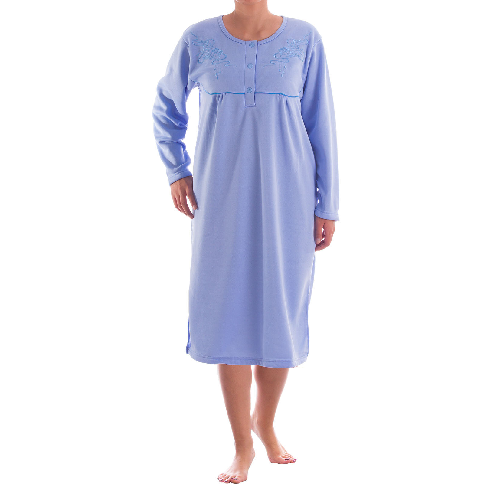 Women's Thermal Night Gown Textured Size M(40/42) L(44/46) XL(48/50) XXL (  | eBay
