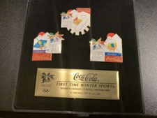 Coca-Cola Nagano, Japan Olympic Pin sets First time Winter Sports, 8 pins