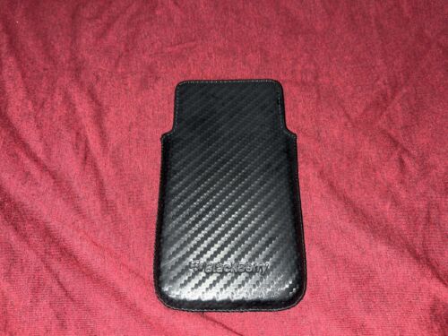 OEM Blackberry Leather Pocket Pouch Case For Z10 BB10 BB-10 Black Verizon AT&T - Picture 2 of 2