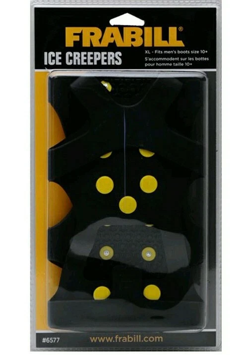 Frabill Ice Creeper Crampons Cleats Winter Grip Sole Fishing XL