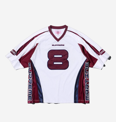 Supreme x Martine Rose Football Jersey White - 24FW | eBay Supreme x Martine Rose Football Jersey White - 24FW | eBay