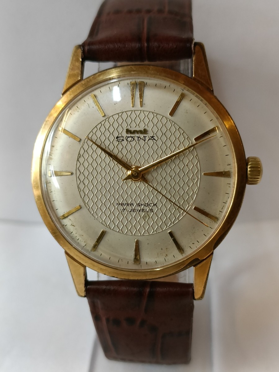 HMT SONA 17J WINDING WHITE DIAL 0231 INDIA MEN'S WORKING CONDITION