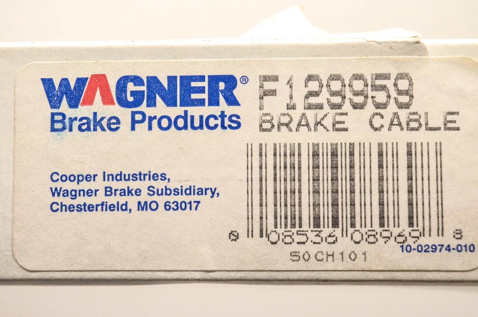 Cable de freno de estacionamiento Wagner F129959 Mercury 90 Colony 91 Grand Marquis Nuevo de Lote Antiguo Foto 3 de 3